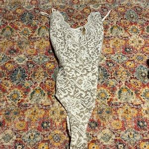 Windsor White lace body suit